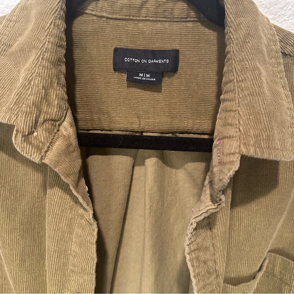 Cotton-On Corduroy Button Up Shirt in Olive Green - Medium - Picture 2 of 6
